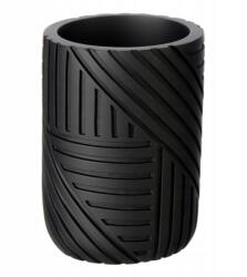 Erga Nairobi, álló kefepohár 3D mintával, fekete matt, ERG-SEP-10KUBNAIROBLA (ERG-SEP-10KUBNAIROBLA)