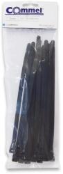 Commel Kábelkötegelő, oldható, 7, 5 x 200 mm fekete, 25db/cs (365-002) (COMMEL-365-002)