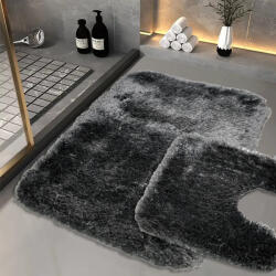 Budapest Carpet Scott Grafit Fürdőszobai 2 Részes Szőnyeg