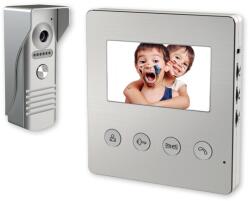 Commel Video kaputelefon, színes, 4, 3 col, 2 kapunyitó, IP44-es kültéri egys. (501-105) (COMMEL-501-105)