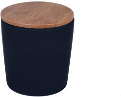 BISK Erga Plain, álló kozmetikai pohár, fekete matt-barna, ERG-08120 (ERG-08120)