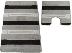 Dywanopol 2 Részes Fürdőszoba Szett Montana Said XL Szürke 60x100 cm és 50x60 cm Szőnyeg