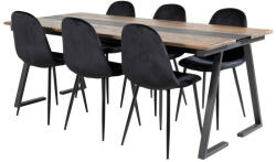  Étkezőgarnitúra Dallas 1949 (Fekete)