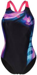 arena Дамски бански костюм Arena Womens Dreamline V Back Swimsuit - Black/Pink