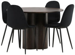  Étkezőgarnitúra Dallas 3750 (Fekete)