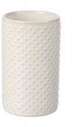 Erga Madrid, kerámia pohár fogkefékhez, fehér, ERG-SEP-10KUBMADRWHIT (ERG-SEP-10KUBMADRWHIT)