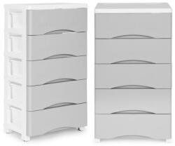 Multistore Gurulós polcrendszer 5 részes White/ Grey (PJJCBS0024-05A)