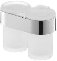 BISK Erga Futura, dupla csésze fogkefékhez, króm, ERG-02988 (ERG-02988)