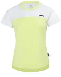 Slazenger Дамска тениска Slazenger Court Tee Ladies - White/Lime