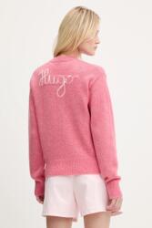 HUGO BOSS gyapjú pulóver rózsaszín, 50545092 - rózsaszín M