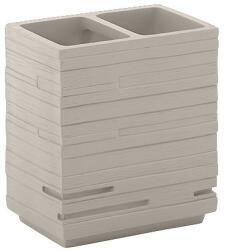 Gedy Gedy, QUADROTTO álló kefetartó, tortora, QU9866 (QU9866)