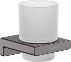 HANSGROHE AddStoris, szájhigiéniai tartály, szálcsiszolt fekete króm, HAN-41749340 (HAN-41749340)