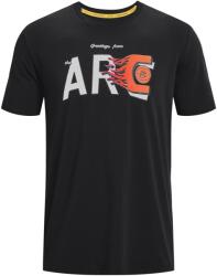 Under Armour Тениска Under Armour Men's Curry Arc Cotton Short Sleeve Performance T-Shirt - Black/White