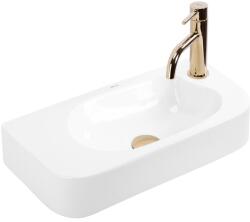 Rea Odetta, pultra/falra szerelhető mosdó 510x250x115 mm, fényes fehér, REA-U3610 (REA-U3610)
