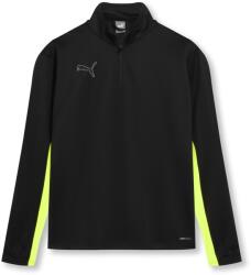 PUMA Мъжко горнище с цип Puma Finesse Performance Quarter Zip Drill Top Mens - Black/Yellow