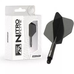 Red Dragon Darts toll és szár egyben Red Dragon Nitro Flite fekete, standard toll és rövid szár