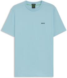 Boss Тениска Boss Mens BOSS GREEN T-Shirt with Logo Design Stretch Cotton - Pastl Blue 455