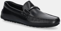 BOSS bőr mokaszin Noel fekete, 50548100 - fekete Férfi 44