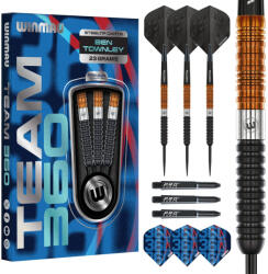 Winmau darts szett Winmau Team 360 Ben Townley steel - 23g, 90% wolfram