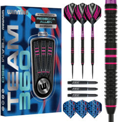 Winmau darts szett Winmau Team 360 Rebecca Allen Steel - 24g, 90% wolfram