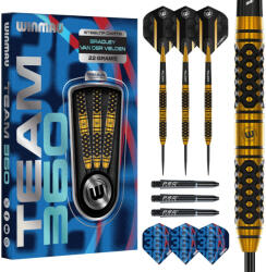 Winmau darts szett Winmau Team 360 Bradley Van Der Velden steel - 22g, 90% wolfram