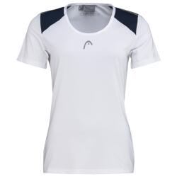 HEAD Дамска тениска HEAD Club Tech T-Shirt Womens - White/Dark Blue