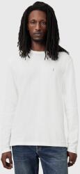 AllSaints pamut hosszúujjú ELLIS fehér, férfi, sima, M019JC - fehér M