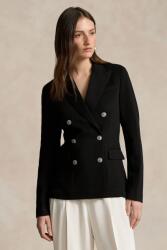 Ralph Lauren blézer gyapjú keverékből - fekete 40