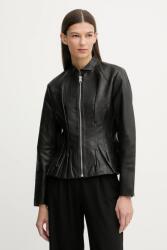 AllSaints bőrdzseki CLO - fekete 40