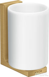 Hansgrohe AXOR UNIVERAL RECTANGULAR fali fogmosó pohár, szálcsiszolt arany hatású 42604250 (42604250)