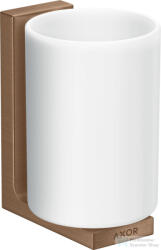 Hansgrohe AXOR UNIVERAL RECTANGULAR fali fogmosó pohár, szálcsiszolt vörös arany hatású 42604310 (42604310)