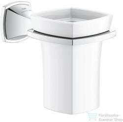 Grohe GRANDERA fali pohártartó kerámia pohárral, króm 40909000 (40909000)