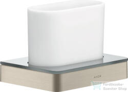 Hansgrohe AXOR UNIVERSAL SOFTSQUARE fogkefetartó pohár, szálcsiszolt nikkel 42834820 (42834820)