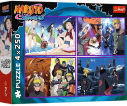 Trefl 4 x 250 db-os puzzle - Naruto - Shippuden (13339) (13339) - jatekmakettcentrum