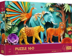 Trefl 160 db-os Paper Art puzzle - 40 Éves Jubileum - Dzsungel (40051) (40051) - jatekmakettcentrum