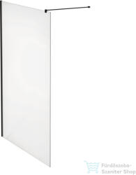 Laufen PRO 140 cm-es Walk-in zuhanyfal átlátszó üveggel, matt fekete színű profillal és merevítővel, H2609534500001 (H2609534500001)