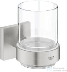Grohe START CUBE fali fogkefetartó pohár, Supersteel 41097DC0 (41097DC0)