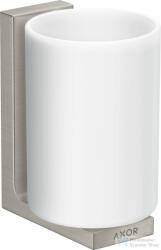 Hansgrohe AXOR UNIVERAL RECTANGULAR fali fogmosó pohár, rozsdamentes acél hatású 42604800 (42604800)