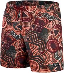 Speedo Бански гащета Speedo Men's Digital Printed 18-Inch Swim Shorts - Black/Red