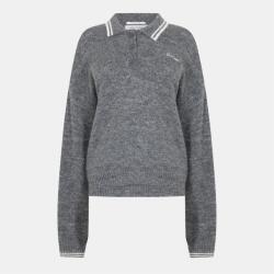 Jack Wills Блуза с яка Jack Wills Women's Knitted Long Sleeve Polo Shirt - Charcoal