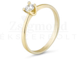  14 karátos arany eljegyzési gyűrű gyémánttal (AU11883) AU11883