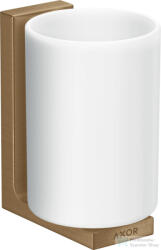 Hansgrohe AXOR UNIVERAL RECTANGULAR fali fogmosó pohár, szálcsiszolt bronz 42604140 (42604140)