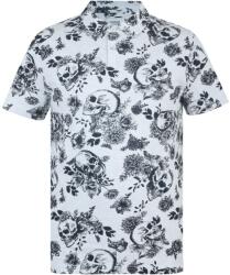 Firetrap Мъжка блуза с яка Firetrap All-Over Print Polo Top Mens - Ecru
