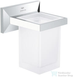 Grohe ALLURE BRILLANT fali pohártartó üveg pohárral, króm 40893000 (40893000)