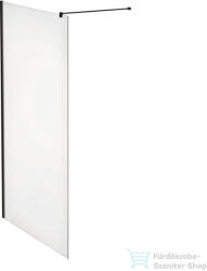 Laufen PRO 120 cm-es Walk-in zuhanyfal átlátszó üveggel, matt fekete profillal és merevítővel, H2609524500001 (H2609524500001)