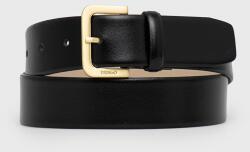 HUGO bőr öv fekete, női - fekete 70