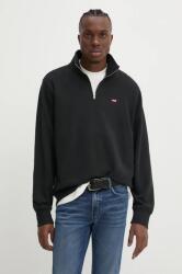 Levi's pamut melegítőfelső fekete, férfi, sima, A8606 - fekete XL