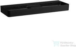 Laufen Val SaphirKeramik 120x42 cm-es mosdó csaplyuk nélkül, félig száraz zónával, matt fekete H8142827161091 (H8142827161091)
