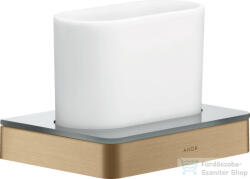 Hansgrohe AXOR UNIVERSAL SOFTSQUARE fogkefetartó pohár, szálcsiszolt bronz 42834140 (42834140)