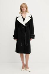 KARL LAGERFELD gyapjúkabát - fekete 40